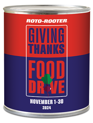 Roto-Rooter Giving Thanks Food Drive can